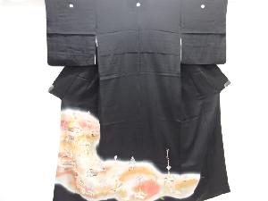 鉾車模様刺繍留袖(比翼付き)